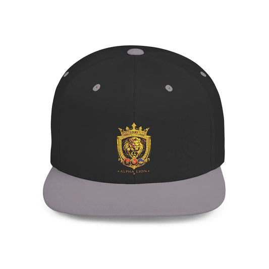 Gold Lion Crest Snapback Cap Printify