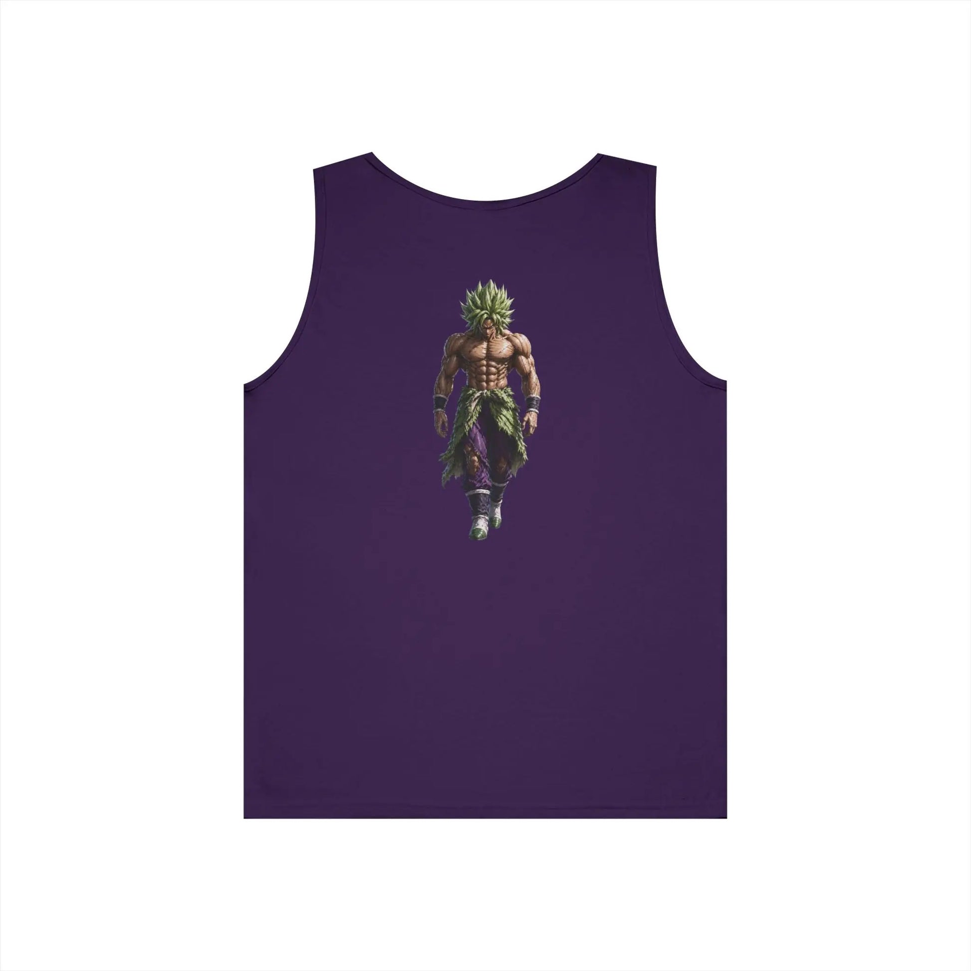 Alpha Lion Tank Top — Vintage Cherub Emblem Chest Print Printify