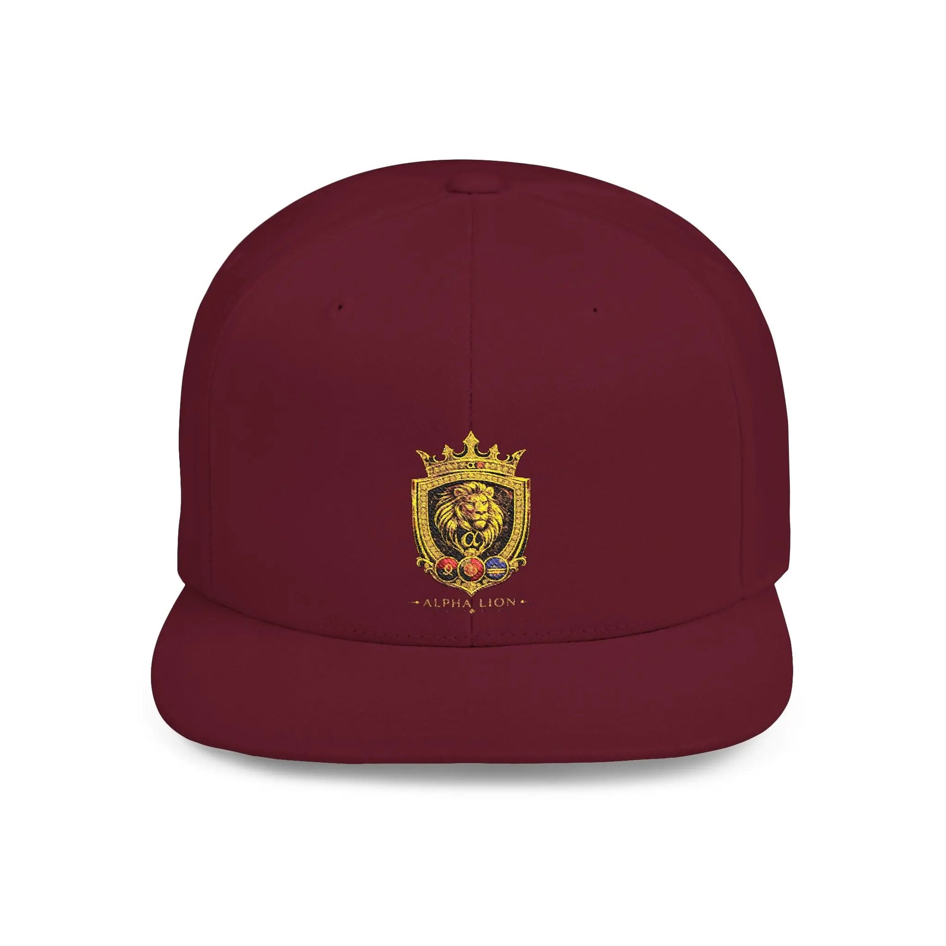 Gold Lion Crest Snapback Cap Printify