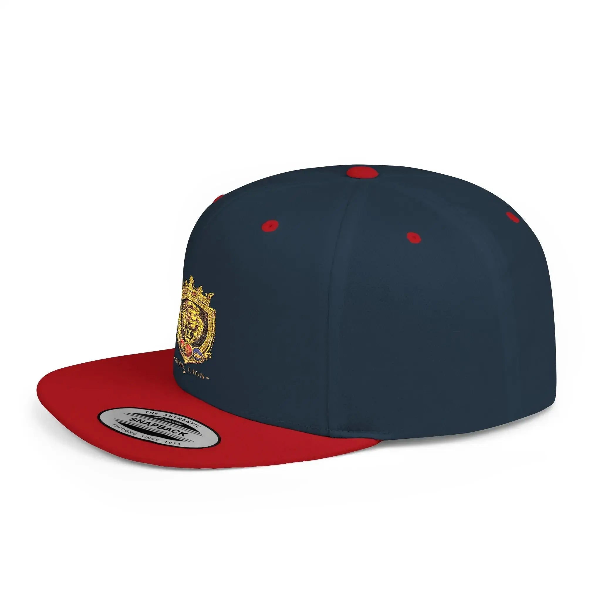 Gold Lion Crest Snapback Cap Printify