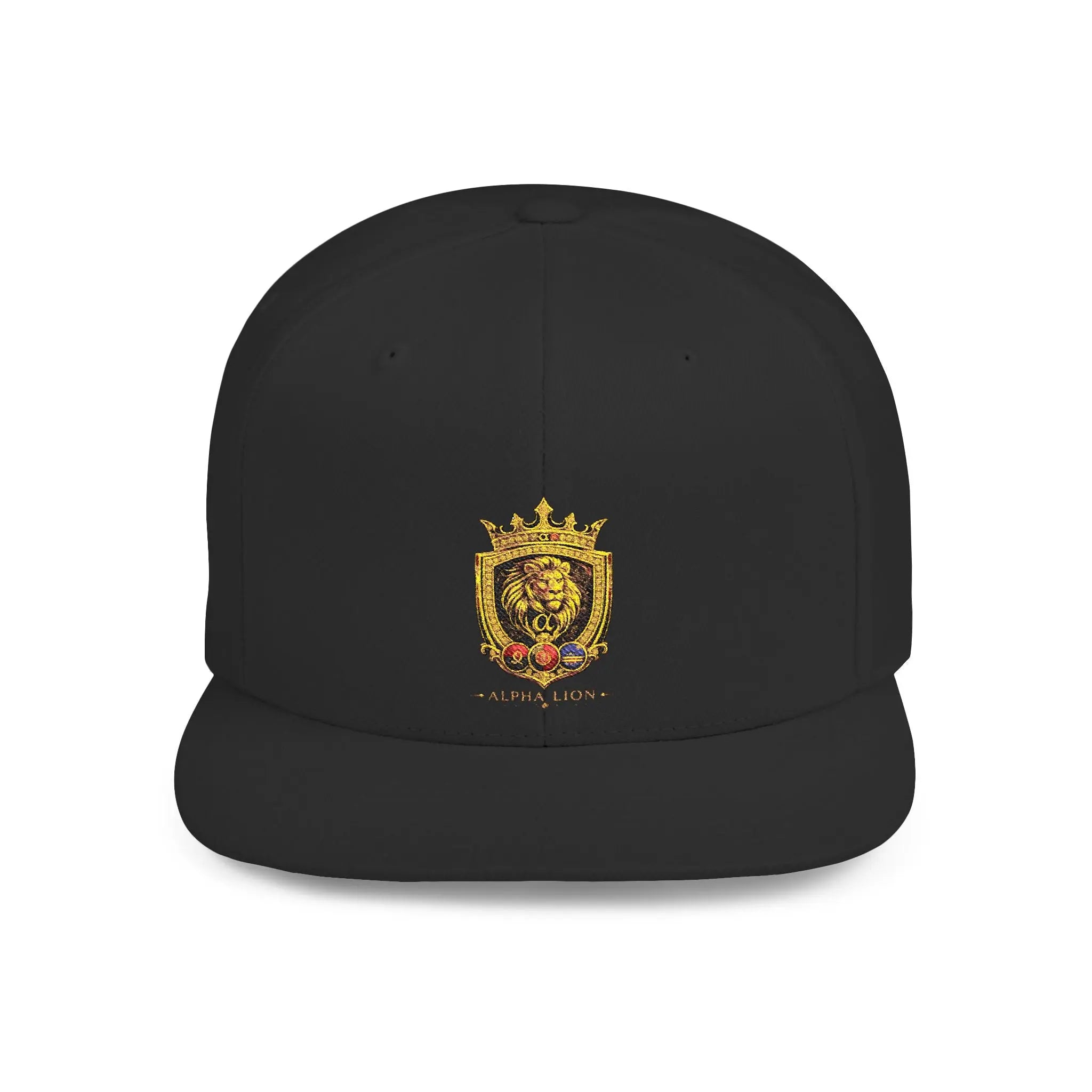 Gold Lion Crest Snapback Cap Printify