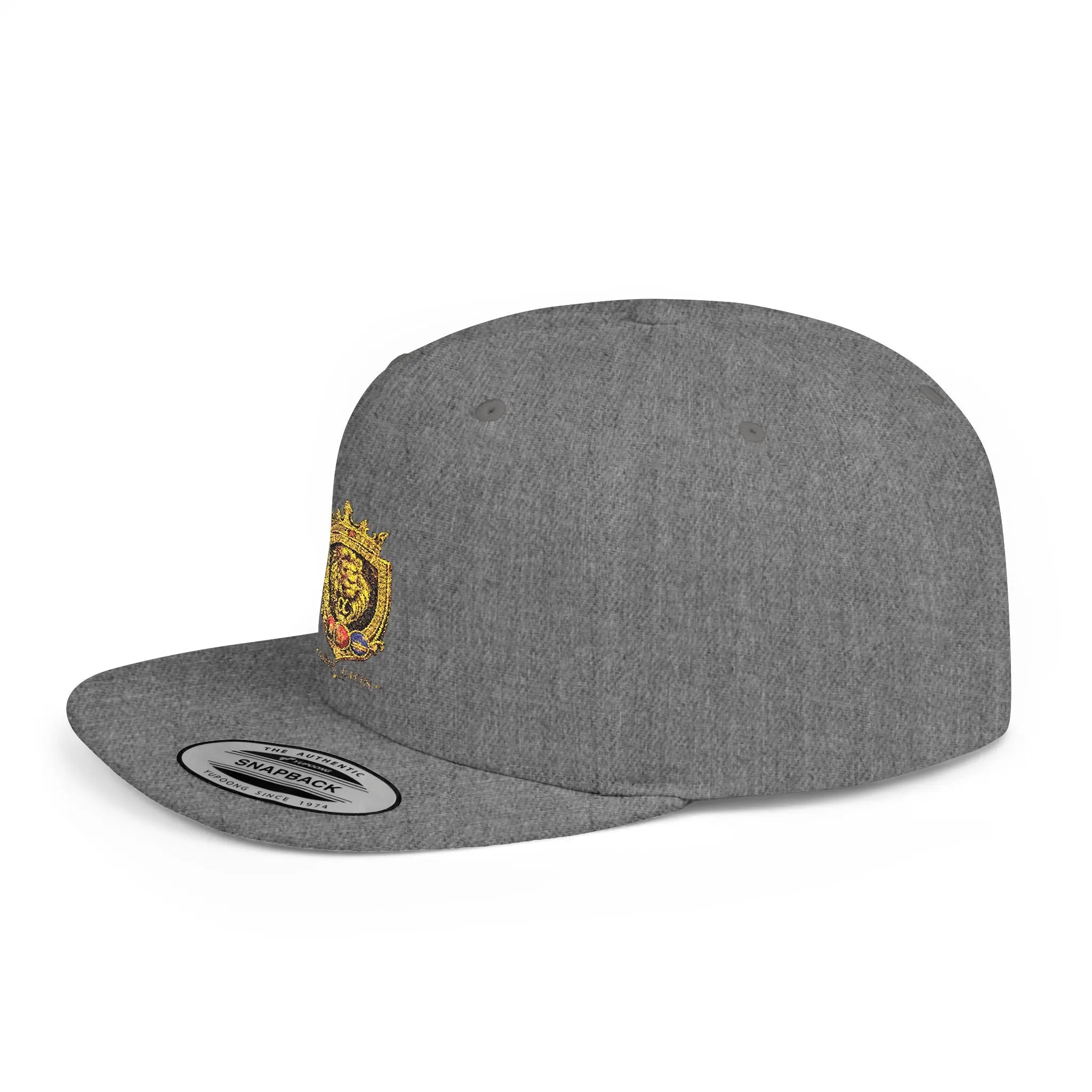 Gold Lion Crest Snapback Cap Printify