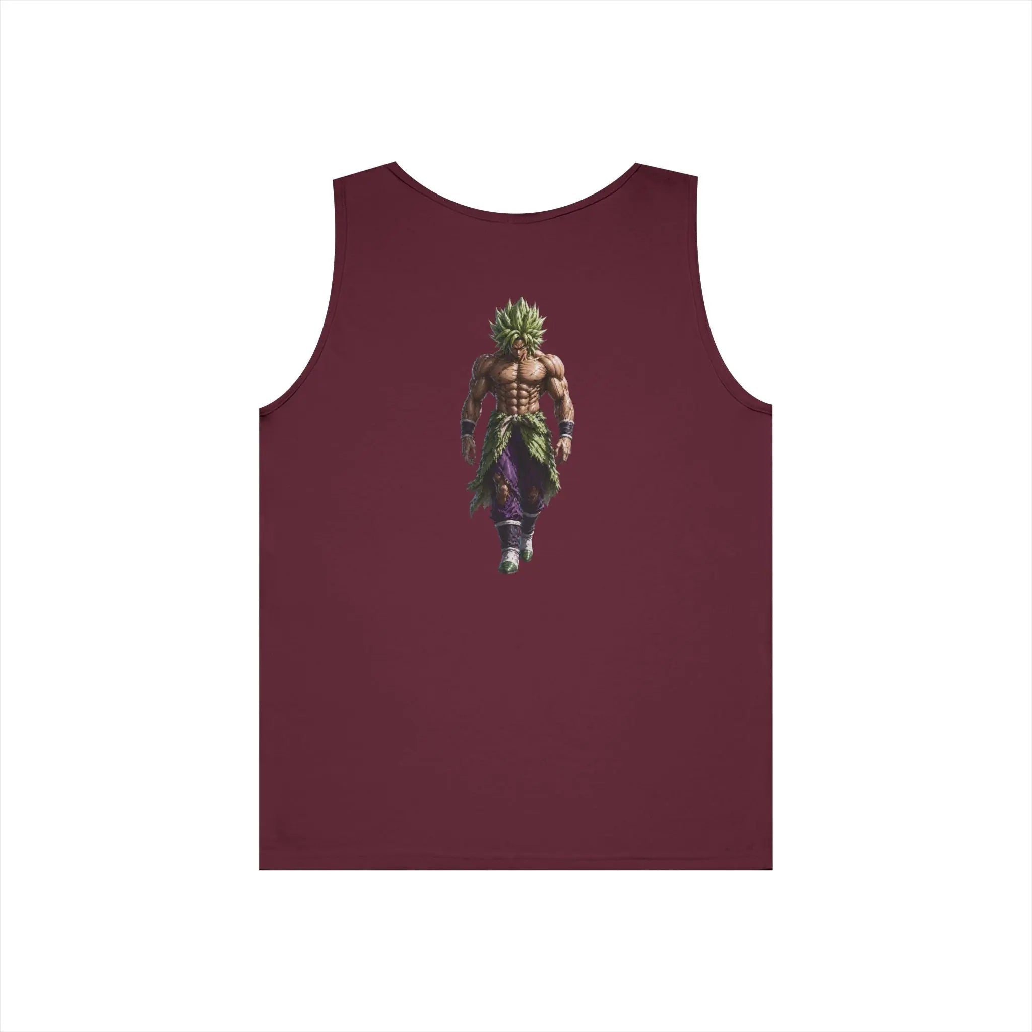 Alpha Lion Tank Top — Vintage Cherub Emblem Chest Print Printify