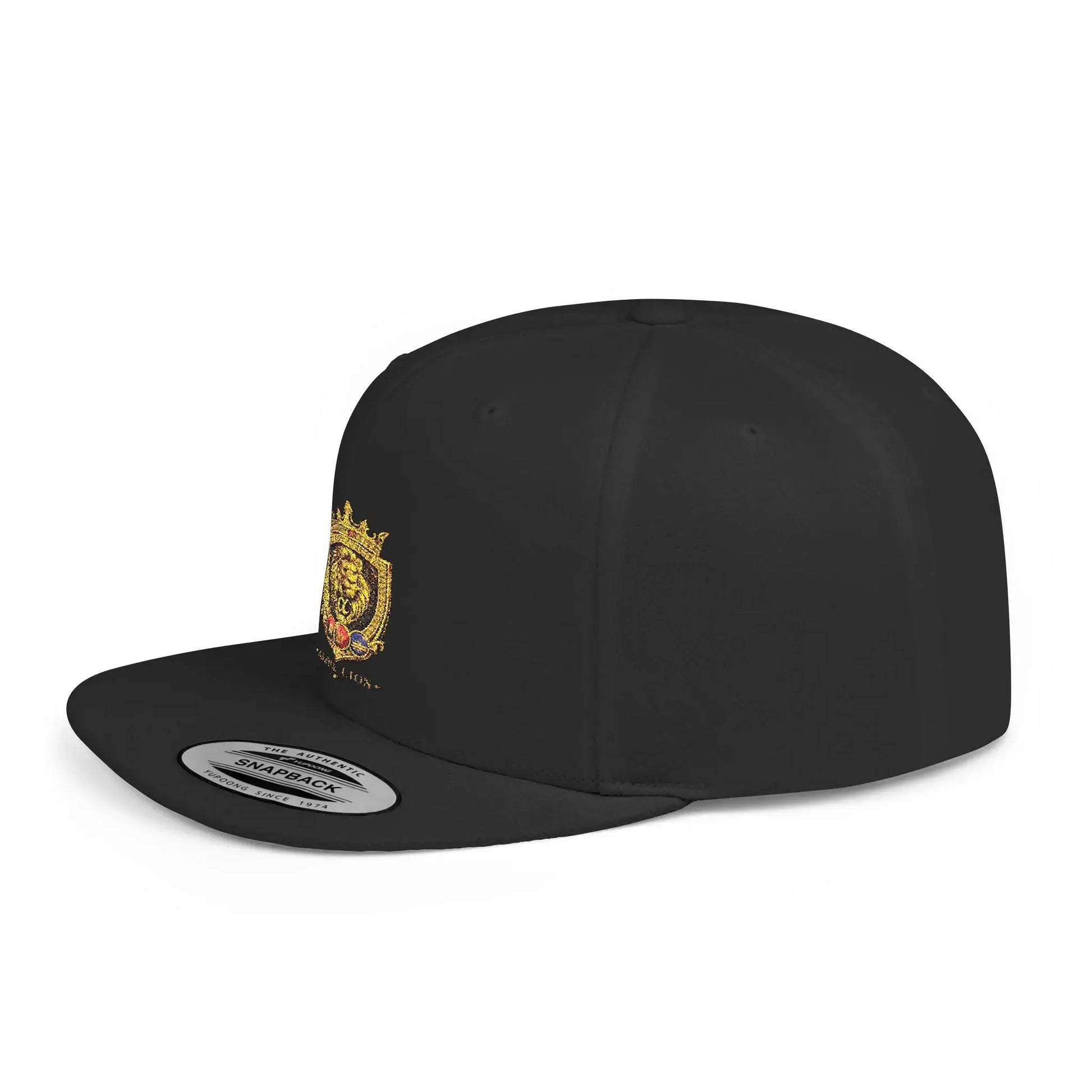 Gold Lion Crest Snapback Cap Printify