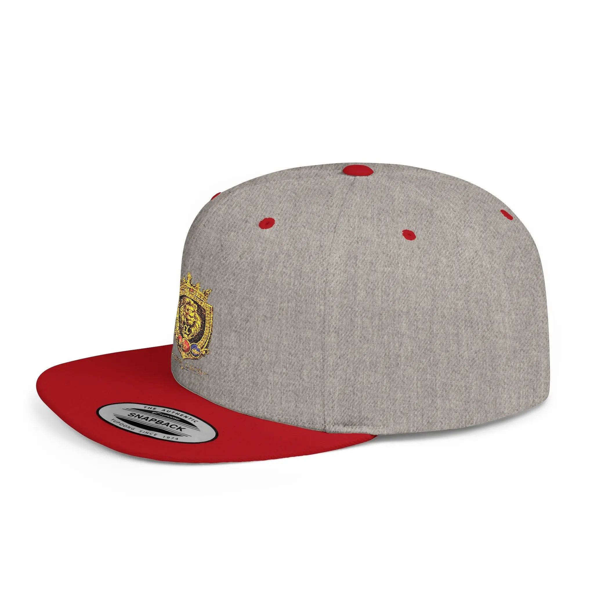 Gold Lion Crest Snapback Cap Printify