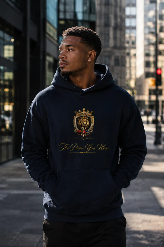 Alpha Lion Hooded Tee — The Place You Wear Printify