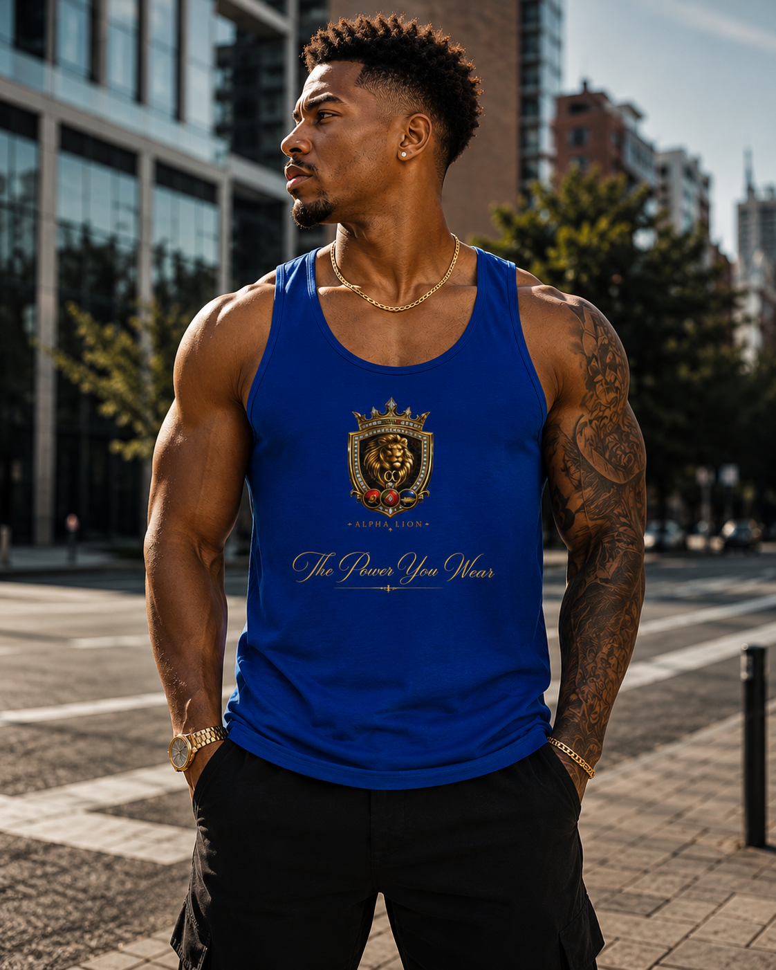 Anime Streetwear Tank Top — "The Power You Wear" Graphic