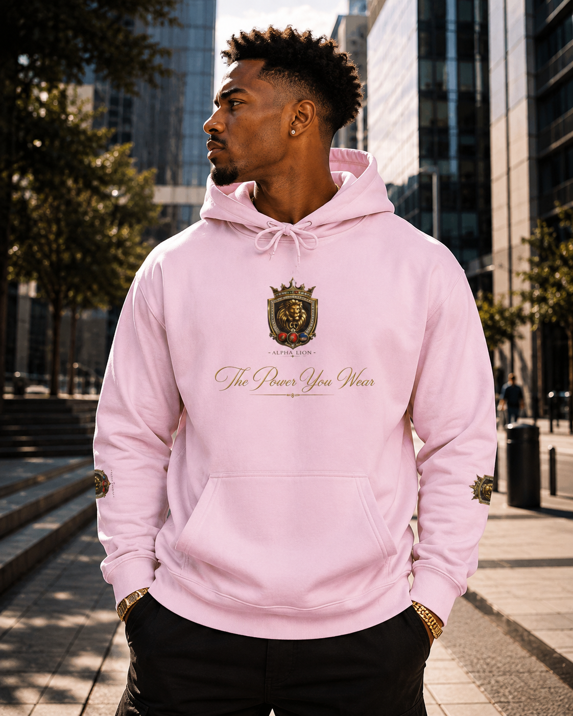 Mystic Guardian Hoodies — Celestial Wolf and Warrior Crest Pullover