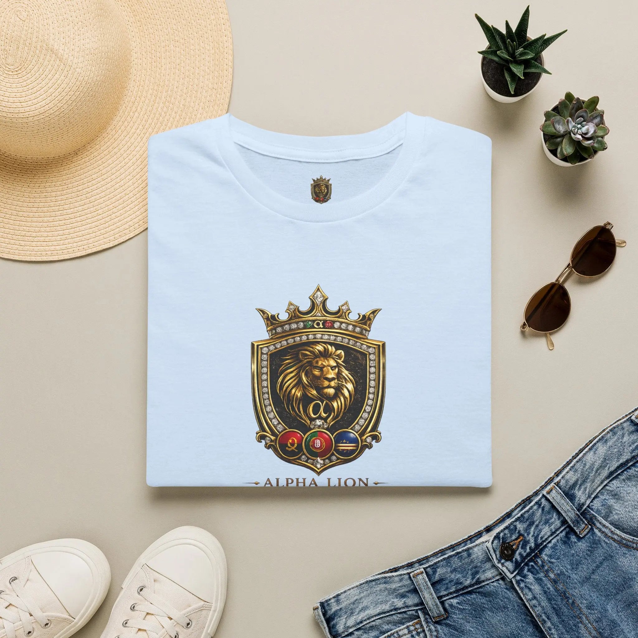 Alpha Lion Crest  T-Shirt Printify