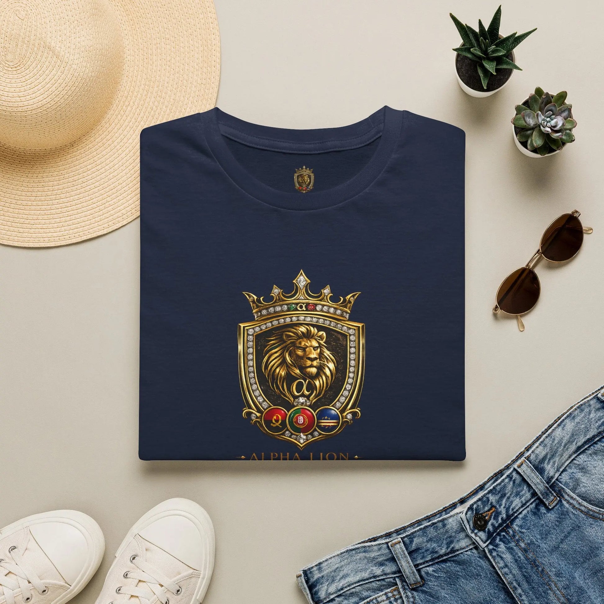 Alpha Lion Crest  T-Shirt Printify