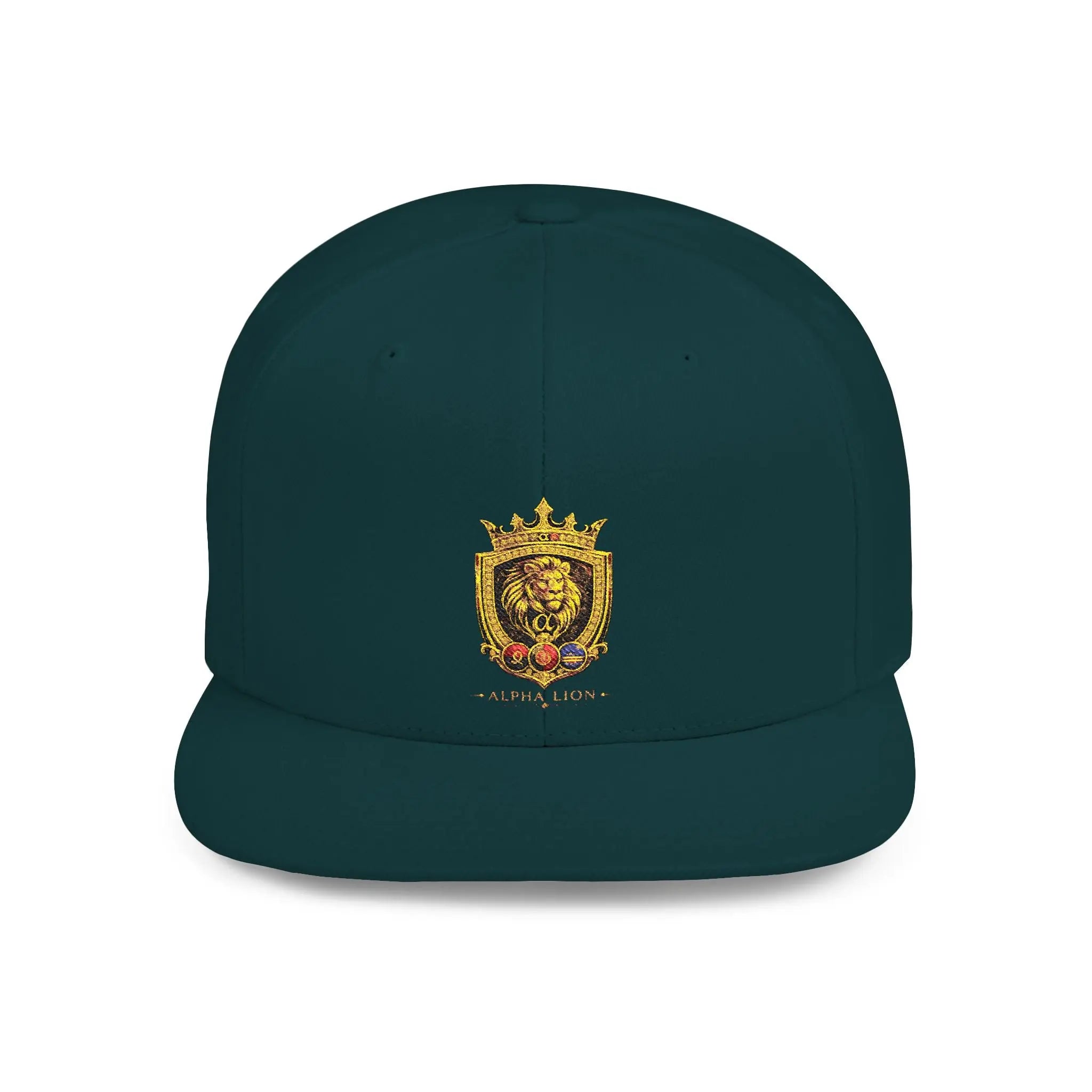 Gold Lion Crest Snapback Cap Printify