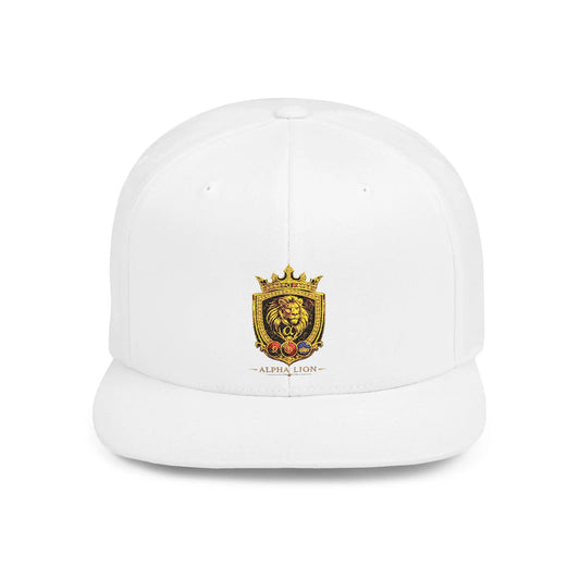 Gold Lion Crest Snapback Cap Printify